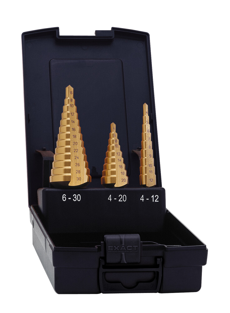 HSS getr. plaatb.set TiN 4-12/4-20/6-30mm
