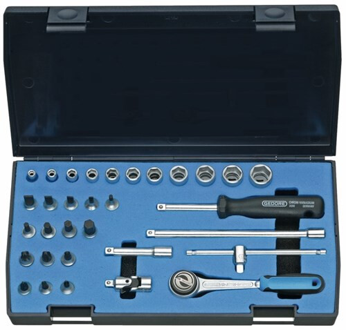 20IMU-3 Dopsleutelset 1/4" 32-dlg 6-kant IN-IS-PH-PZ