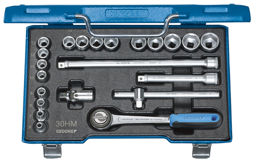 D30HMU-10 Dopsleutelset 3/8" 22-dlg UD 6-22 mm