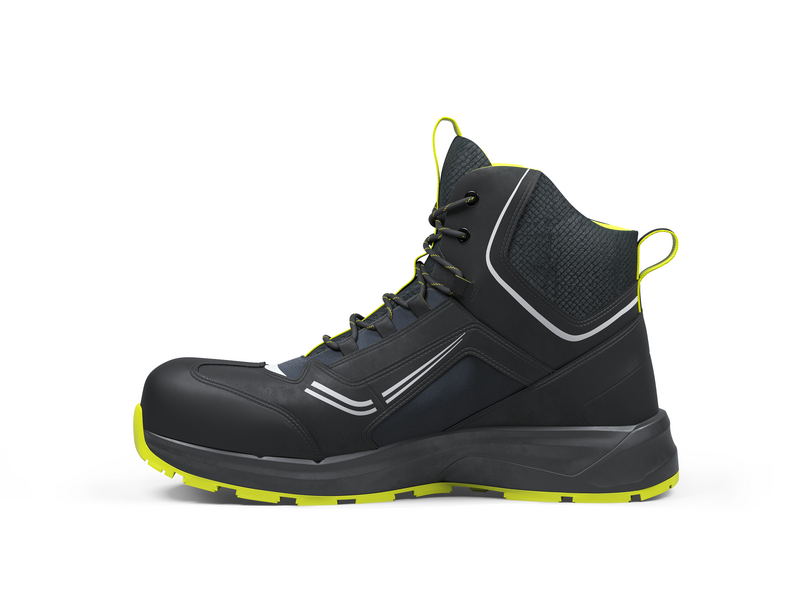 Solid Gear veiligheidsschoenen zwart/geel hoog model S3L