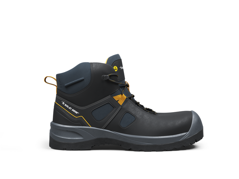Solid Gear veiligheidsschoenen zwart/grijs hoog model S3L