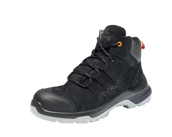 Emma veiligheidsschoenen S3S PP metal free hoog zwart/grijs