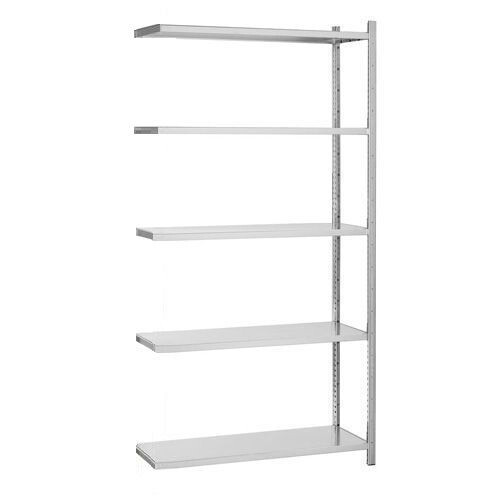 Gegalvaniseerde aanbouwstelling 220x100x30cm met 5 legborden