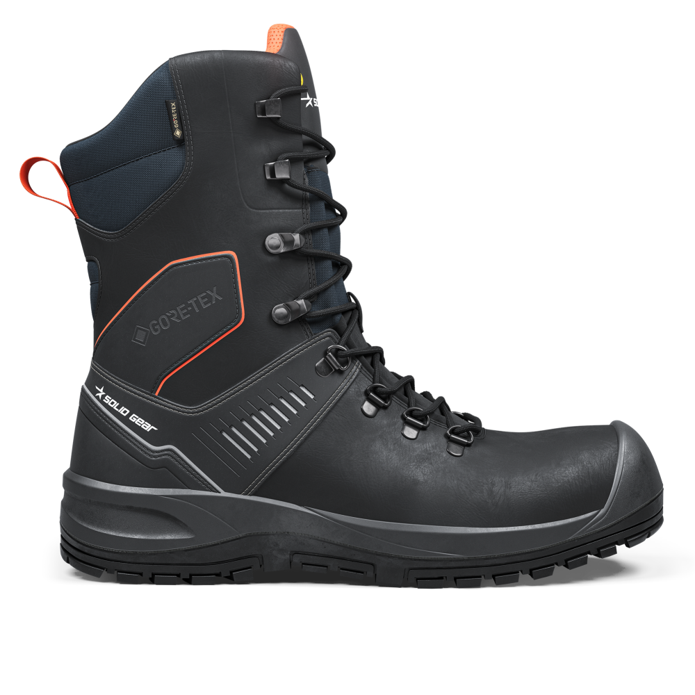 Solid Gear veiligheidsschoen zwart/rood extra hoog model S7L