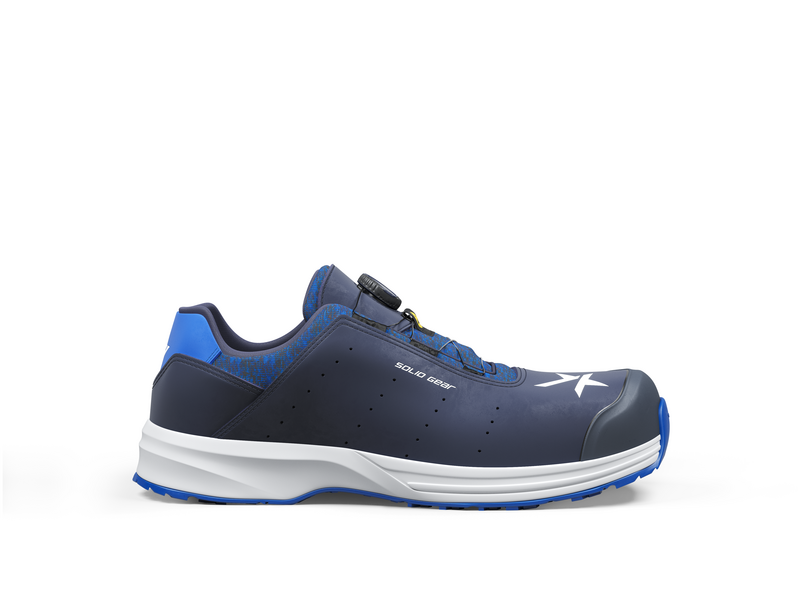 Solid Gear veiligheidsschoenen blauw/wit boa laag S1P