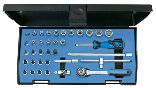 20ITU-3 Dopsleutelset 1/4" 36-dlg 6-kant IN-TX-ITX