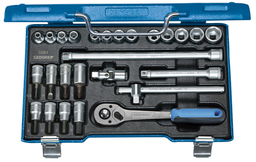 30IMU-10 Dopsleutelset 3/8" 26-dlg 6-kant IN-IS-PH