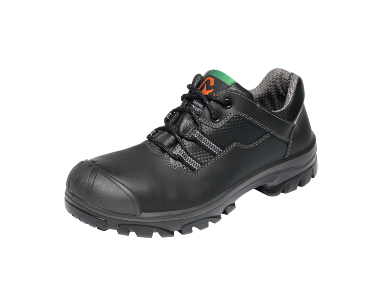 Emma veiligheidsschoenen S3 pu/pu laag zwart/grijs metalfree