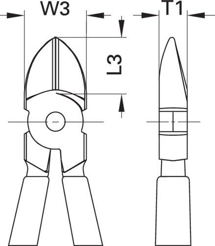 8314-140JC Zijsnijtang 140 mm