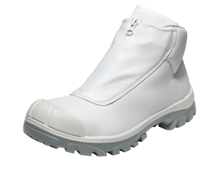 Emma veiligheidsschoenen S2 pu/pu hoog wit afdekhoes rits