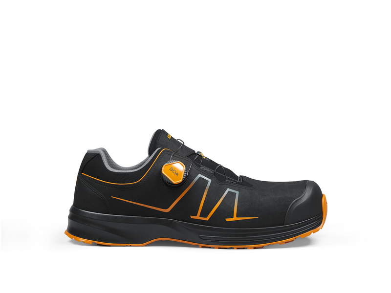 Solid Gear veiligheidsschoenen zwart/oranje boa laag S3